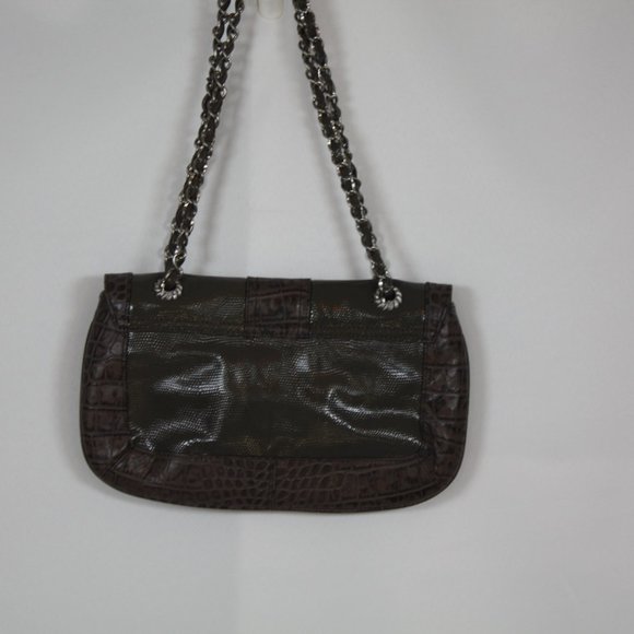 Judith Ripka BNWOT Grey Shoulder Bag with Chain Strap - Picture 3 of 11